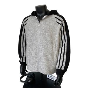 Korean Style Contrast Colorblock Zip Winter Jacket for <b>Men</b> Women Oversize Waffle <b>Hoodie</b> Loose Fit for Spring Trendy Formal Style - Product Image 2