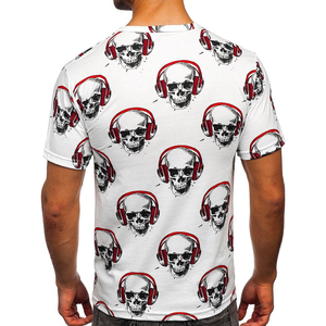 Prix de gros, t-shirts en sublimation OEM, impression de logo personnalisé, 100% coton, impression numérique, tissés, nouveaux t-shirts décontractés pour hommes, mode tendance - Product Image 2