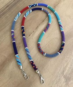 Porte-clés en perles fait main, collier bohème coloré pour porte-badge et porte-carte au meilleur prix - Product Image 5