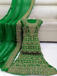 2022 diseñador pakistaní verano gasa mano trabajo Salwar Kameez colección de bodas traje para ocasiones especiales - Product Image 2
