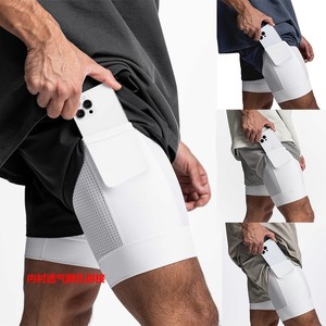 Pantalones Cortos Deportivos Personalizados al por Mayor para Hombre, de Secado Rápido, para Entrenamiento Atlético, con Logotipo Bordado, Etiqueta con Impresión Personalizada, Ropa Deportiva de Spandex/Poliéster - Product Image 6