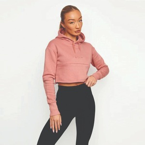 Top Quality Luxury Fashionable Crop Top Hoodies Women With <b>Name</b> Brand Wholesale for Women Cropped Hoodies - Product Image 2