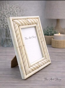 Khadim Handicrafts Decorative MDF Lightweight Custom Photo <b>Frame</b> Rectangle Vintage Rustic Handmade for Wall Tabletop <b>A2</b>/A4 Sizes - Product Image 3