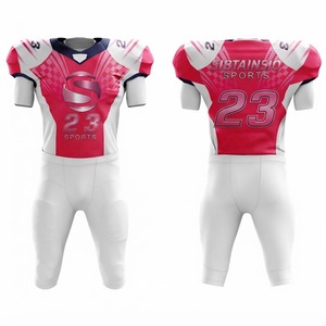 Ensemble de maillot et pantalon de football américain rembourrés bleu roi et orange personnalisés, uniforme d'équipe imprimé par transfert thermique avec numéro de joueur - Product Image 6
