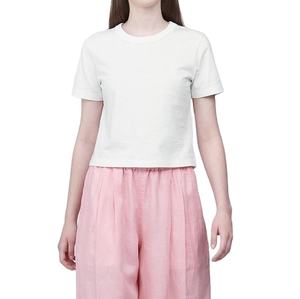 T-shirt à manches courtes pour femme, col rond, personnalisable, en polyester et élasthanne, 200 g/m², uni, logo personnalisé, vente en gros, 2026 - Product Image 1