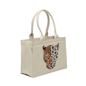 Bolsas de lona de algodón reutilizables con impresión de logotipo personalizado a color para compras, para mujeres estudiantes y exposiciones. - Product Image 6