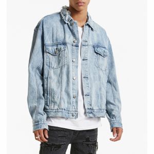 Luxury Style Men Women High Quality Popular Distressed Jean <b>Jacket</b> Classic Vintage Motorcycle <b>Trucker</b> Denim <b>Jacket</b> Men - Product Image 5