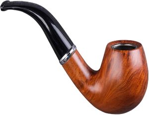 Pipa de Fumar de Madera Hecha a Mano de Alta Calidad, Estilo Clásico, Acabado Espejo, Madera Natural, Accesorio Artesanal - Product Image 2