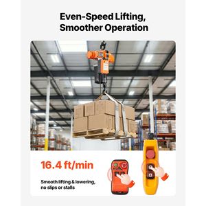 1100 Lbs Electric Chain <b>Hoist</b> with 20 Ft Lifting Height 120V Single Phase Overhead Crane 328 Ft Wireless & 15 Ft Wired Remo - Product Image 3