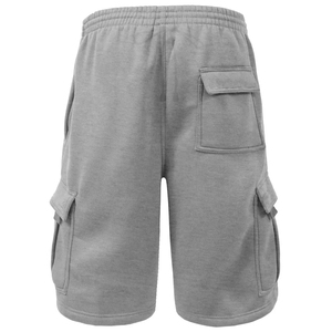 <b>Men's</b> <b>Pink</b> Cargo <b>Shorts</b> 100% Cotton Canvas Woven Mid Elastic Waist 6 Pocket Casual Style Solid Pattern - Product Image 5
