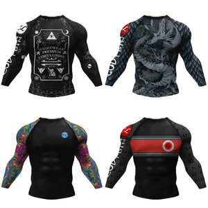 Men's Latest Design <b>Compression</b> <b>Shirts</b> Spandex/Polyester Quick Dry Breathable Eco-Friendly 140g Full Sleeve Customizable Hot - Product Image 4