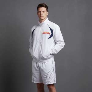 Ensemble coupe-vent pour homme en polyester et nylon, veste zippée et short, deux pièces - Product Image 4