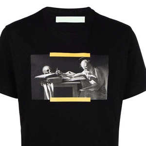 T-shirt Homme 100% Coton Personnalisé Sérigraphié Vintage Unisexe Été Doux Tricoté Écologique Coupe Classique Streetwear Manches Courtes - Product Image 6