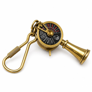 Porte-clés télégraphique en laiton style moteur Titanic, vintage, nautique, marin, objet de collection maritime, cadeau - Product Image 1