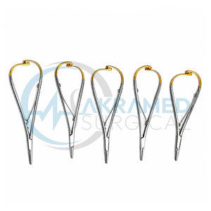Juego de 5 Portaagujas TC Mathieu de 18 cm, Carburo de Tungsteno, Instrumentos Quirúrgicos Dentales, Certificación CE, Reutilizables - Product Image 5