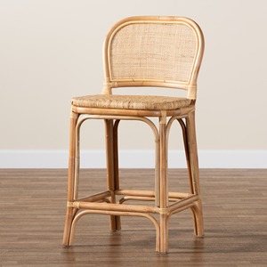 <b>Brown</b> rattan <b>chairs</b> weaving backrest <b>chair</b> eco friendly <b>dining</b> area living room statement furniture - Product Image 2