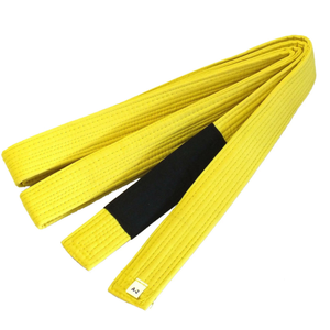 Ceinture de Taekwondo jaune 100% coton, durable, unisexe, pour adultes, vêtements d'arts martiaux - Product Image 2