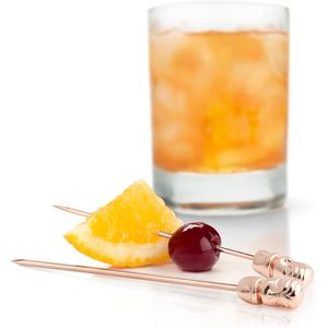 Set di 4 Spiedini per Cocktail Tiki in Rame, Spiedini per Bevande in Acciaio Inossidabile Resistente da 5 Pollici, Accessori per Bar - Product Image 2