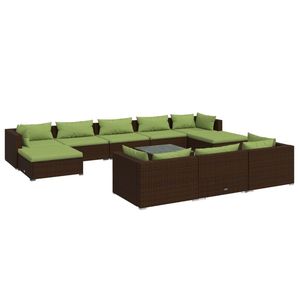 Set Lounge da Giardino Marrone e Verde - Product Image 2