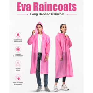 เสื้อกันฝน EVA ขนาด M ถึง XXXL กันน้ำอย่างดี หนา ทนทาน ใช้ซ้ำได้ เหมาะสำหรับกิจกรรมส่งเสริมการขาย - Product Image 1