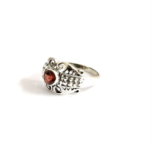 2.8 Grams <b>Statement</b> Garnet Gemstone <b>Ring</b> With 925 Sterling <b>Silver</b> Vintage Jewelry Wholesaler Bulk - Product Image 4