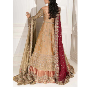 Vestidos de Novia Personalizados para Mujer con Cola Larga, Mangas de Encaje, Escote Elegante y Diseño de Moda Nupcial Sofisticado - Product Image 4