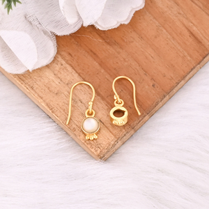 Handmade Natural Mother of Pearl Dangle <b>Earrings</b> for Womens - Product Image 4