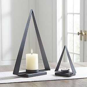 Juego de Portavelas Triangulares de Metal Modernos, Centro de Mesa Decorativo para Decoración de Mesa - Product Image 1