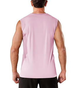 T-shirt Homme Col V Uni Manches Courtes 100% Coton Non-tissé Doux Respirant Séchage Rapide Vêtement Décontracté Personnalisable 2025/2026 - Product Image 2