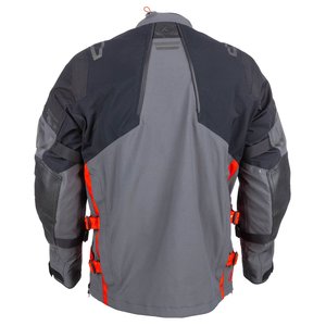 Veste de moto pour homme Klim Latitude, manches longues, gris et rouge, blocs de couleur, respirante, toutes saisons, équipement pour adultes - Product Image 2