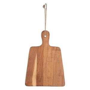 Tabla de Cortar de Cocina de Madera de Acacia con Acabado Natural, Tabla de Cortar de Madera Hecha a Mano, Forma Rectangular con Asa - Product Image 1