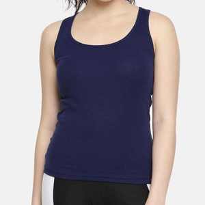 Camiseta sin Mangas Azul Marino para Mujer, Corte Ajustado, Estilo Básico Informal para Verano, Yoga, Gimnasio, Entrenamiento y Uso Diario 2026 - Product Image 5