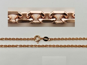 45cm 18K G750 UBS | 5.7g of Rose Gold Brilliance, A rose gold necklace, crafted with meticulous attention to detail and interpla - Product Image 3