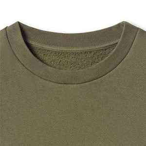 Wholesale Custom Embroidered Printed Logo Unisex Cotton Fleece Oversized <b>Crewneck</b> Sweatshirt-Winter Men's - Product Image 3