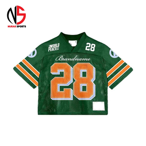 Maillot de football vintage Nurak pour homme, sur mesure, coupe ample et carrée, en maille, avec col en V, idéal pour les sports d'été 2026 - Product Image 3