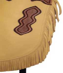 Polainas de Cuero Hechas a Mano para Montar a Caballo con Flecos Elegantes y Cierres de Broche Duraderos, Ideales para Rodeo Profesional - Product Image 2