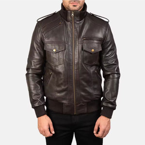 Custom Design Leather <b>Jacket</b> Solid Color Men Leather <b>Jacket</b> Streetwear Men Leather <b>Jacket</b> - Product Image 1