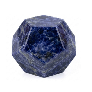 Piedra de Sodalita Natural en Forma de Dodecaedro, Cristal Geométrico, Ágata, Gema Curativa, Venta al Por Mayor - Product Image 6