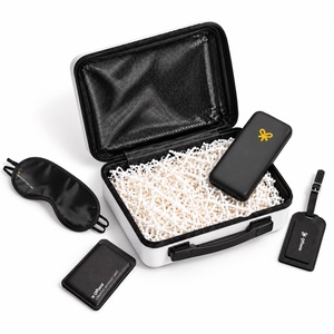 Set de Regalo Personalizado con Logotipo para Empresas: Neceser, Tarjetero, Batería Externa, Etiqueta para Equipaje y Antifaz para Dormir, Bajo MOQ - Product Image 1