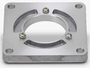 แผ่นยึดอะลูมิเนียม 6061/6082/7075 ผลิตด้วยเครื่อง CNC แบบกำหนดเอง / หน้าแปลนสี่เหลี่ยมความแม่นยำสูง รูตรงกลางมีความคลาดเคลื่อน 0.01 มม. ชุบอโนไดซ์ - Product Image 4