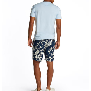T-shirt en jersey 100 % coton de haute qualité, bleu clair, col rond, manches courtes, coupe classique, couleur unie, tricoté, décontracté - Product Image 4