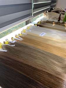 ผมต่อแฟชั่นสีน้ำตาลธรรมชาติ ผมเวียดนามแท้จากโรงงาน ความยาว 60 ซม. แบบซุปเปอร์ดับเบิ้ลดรอน - Product Image 5