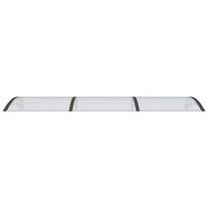 Toldo de policarbonato ABS y aluminio negro y transparente para protección solar exterior - Product Image 3