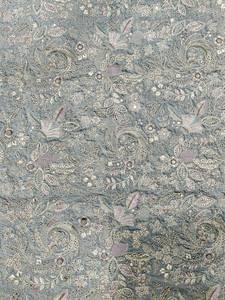 Velvet Embroidery <b>Fabric</b> for Sherwani Premium Embroidered Textile for Men Traditional <b>Indian</b> Wedding Wear Kurta and Ethnic Cloth - Product Image 2