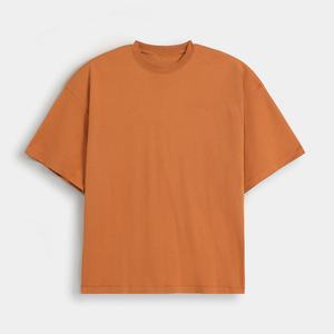 Camisetas de Hombre de Algodón 100% de Alto Gramaje, Tejido de Lona, Corte Regular - Estampado Digital Personalizado, Antiarrugas, Transpirables, Tallas Grandes, Gruesas - Product Image 1