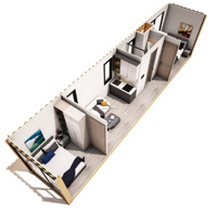 ACT Manufacturer Supply Tiny House Casa Container Office Villa Mobile House 20ft 40ft pour Magasin, Café et Habitation