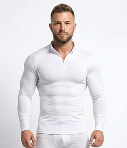 Customized Yoga Compression <b>Jackets</b> <b>Men</b> Quarter Zip Sportswear <b>Jacket</b> Gym Workout Training <b>Jacket</b> <b>Men</b> Compression <b>Pullover</b> - Product Image 1
