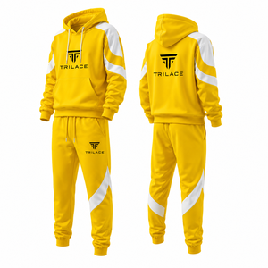 Survêtement d'été pour homme avec capuche, taille élastique, poches latérales, style décontracté, 100% coton molletonné, tissu respirant - Product Image 2