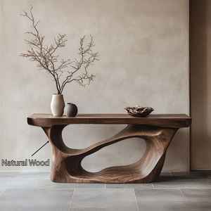 โต๊ะในฟาร์มทำจากไม้ทำด้วยมือทำจากไม้โต๊ะคอนโซลเฟอร์นิเจอร์ตกแต่งบ้านที่ไม่เหมือนใคร - Product Image 4