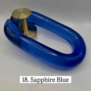 Muted Tone Polyresin Chain Link Wall Installation Vertical Acrylic Loop Hanging <b>Decoration</b> For Entryway Corridor Interior <b>Space</b> - Product Image 4